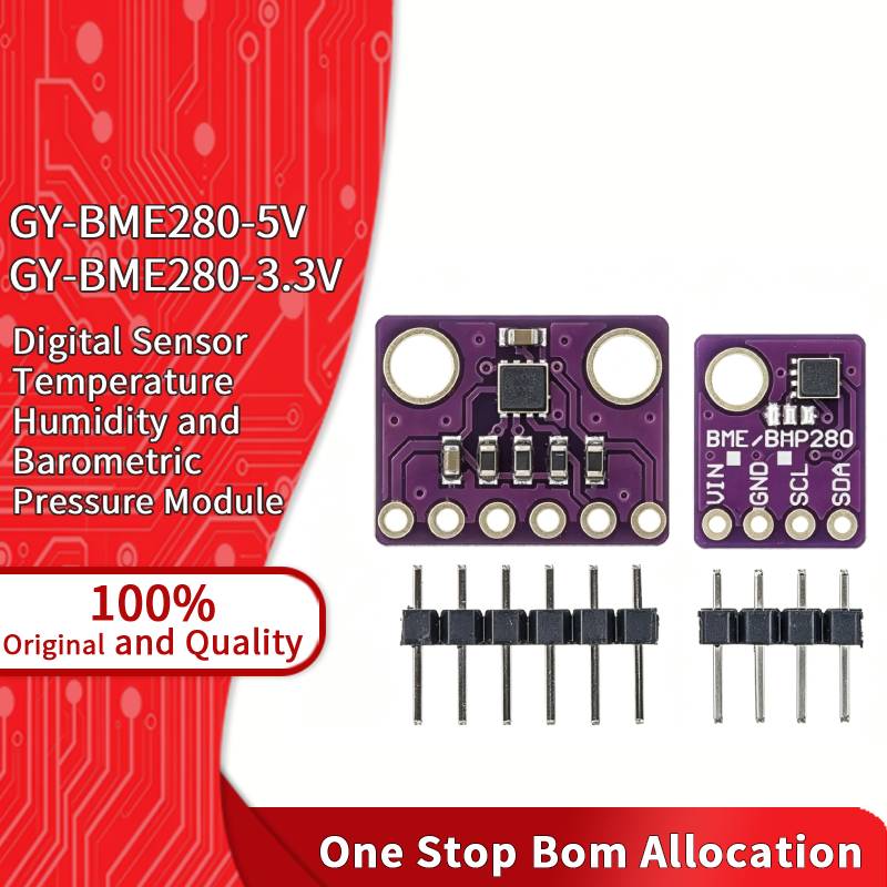 Bme280 - โมดูลเซ็นเซอร์วัดอุณหภูมิ ความชื้น และความดัน GY-BME280 รองรับการสื่อสาร I2C