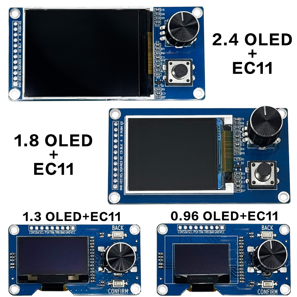 Oled Display 0.96 - โมดูล TFT OLED EC11 พร้อมตัวเข้ารหัสแบบหมุน อินเทอร์เฟซ