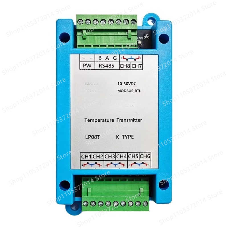 Thermocouple Module K Type - เครื่องส่งสัญญาณวัดอุณหภูมิแบบเทอร์โมคัปเปิลชนิด K แบบแยกส่วน, โมดูลติดตั้งบนราง DIN, อินพุต