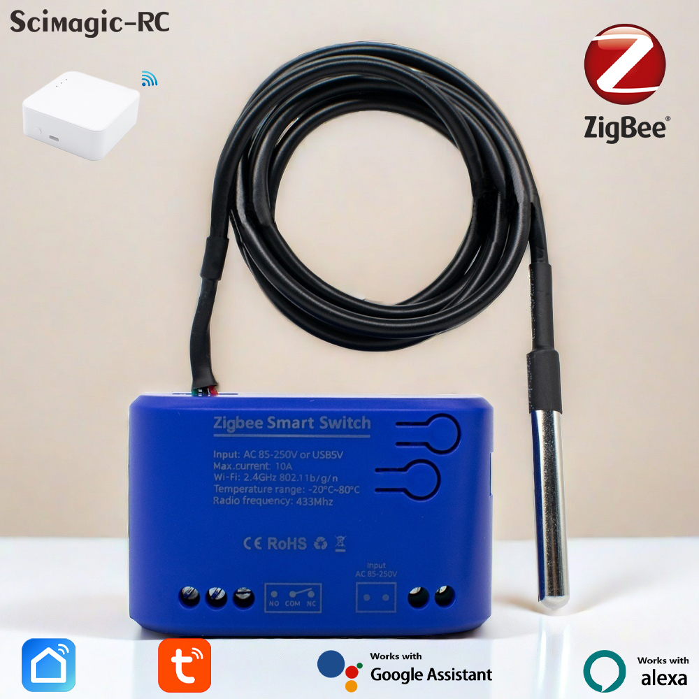 Relay Module 1 Channel - Zigbee อุณหภูมิสมาร์ทสวิทช์ 1 GANG 7-32V AC