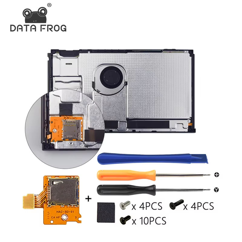 Sd Card Module - บอร์ดอ่านการ์ดไมโครเอสดี DATA FROG ใช้ได้กับเครื่องเล่นเกม Switch ช่องเสียบการ์ด