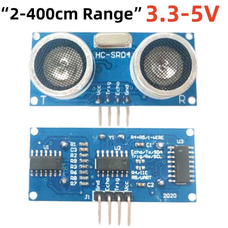 Ultrasonic Sensor Hc-Sr04 - 1-10 ชิ้น HC-SR04 อัลตราโซนิคเซนเซอร์ 2-400 ซม.