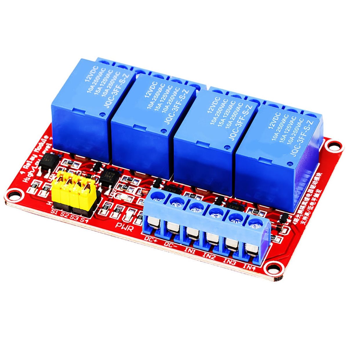 A49T โมดูลรีเลย์ 4 ช่อง 5V 12V - Relay Module 4 Channel บทวิจารณ์และราคา