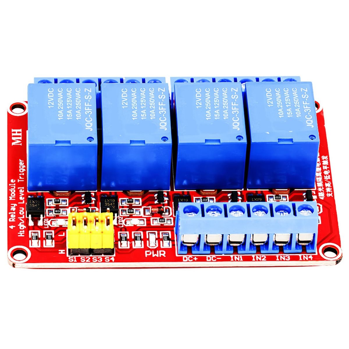 A49T โมดูลรีเลย์ 4 ช่อง 5V 12V - Relay Module 4 Channel บทวิจารณ์และราคา