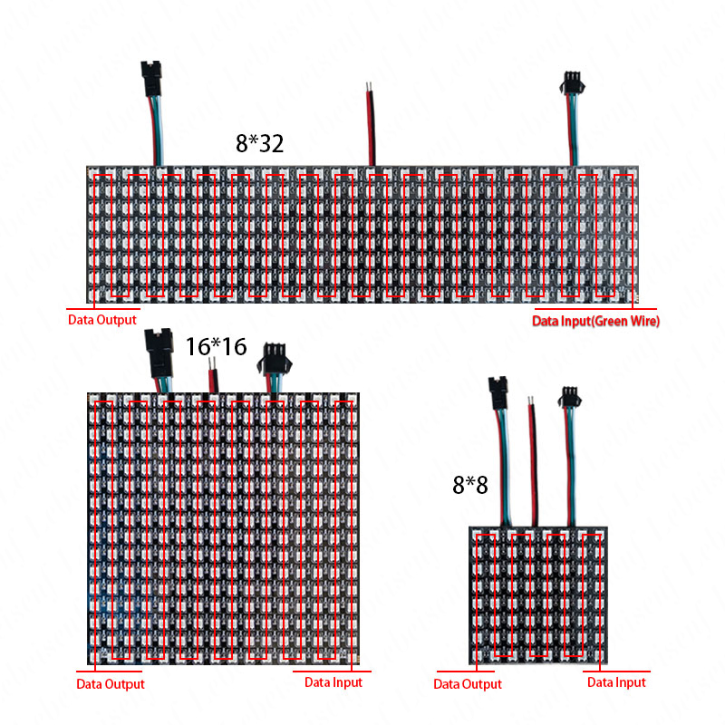 หน้าจอ LED ดิจิตอลพิกเซล WS281 - Ws2812B บทวิจารณ์และราคา