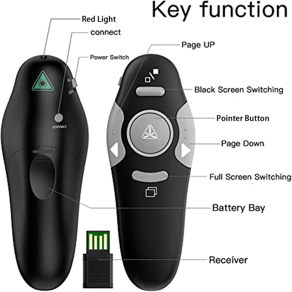 รีโมทพาวเวอร์พอยต์แบบไร้สาย 2. - Ir Remote Module บทวิจารณ์และราคา