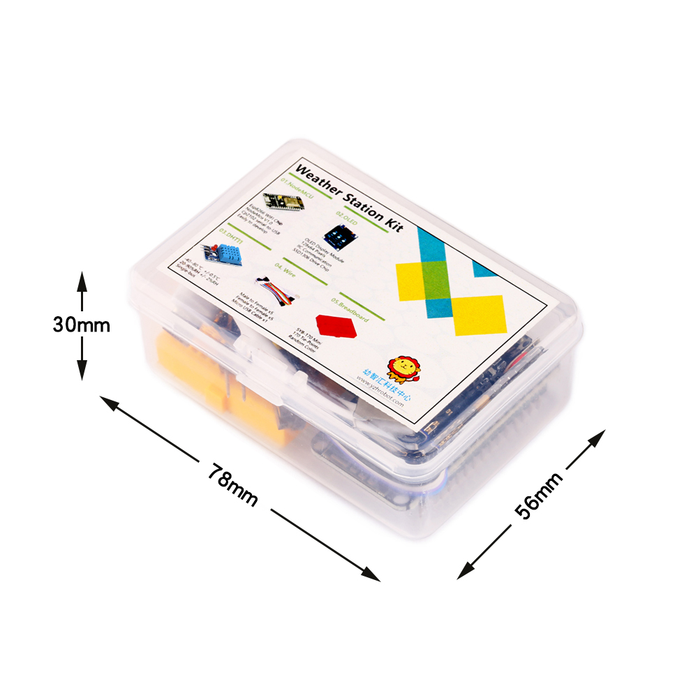 ESP8266 Weather Station DIY ชุ - Oled Display 0.96 บทวิจารณ์และราคา