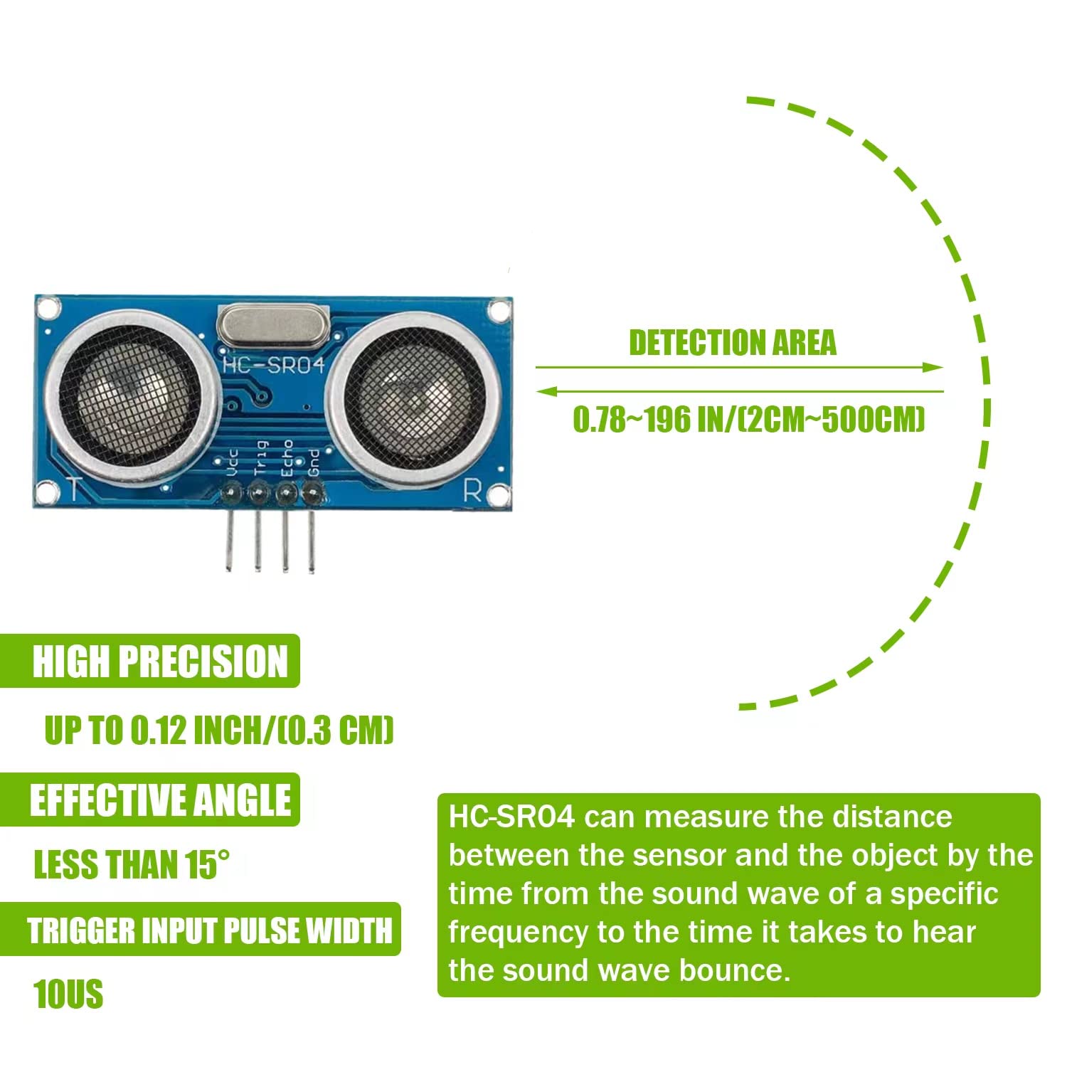 10 ชิ้น HC-SR04 Ultrasonic Sen - Ultrasonic Sensor Hc-Sr04 บทวิจารณ์และราคา