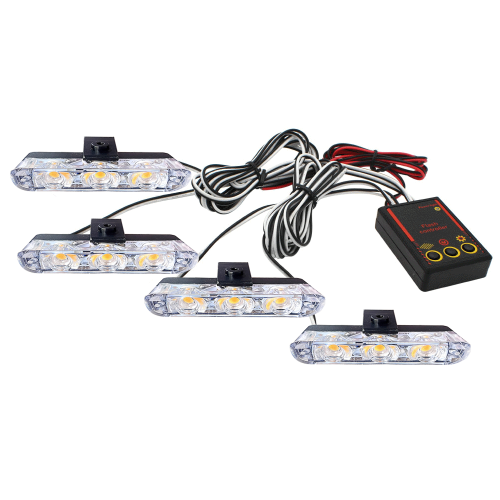 ไฟสโตรบติดกระจังหน้ารถยนต์ 12V - Buzzer Module บทวิจารณ์และราคา
