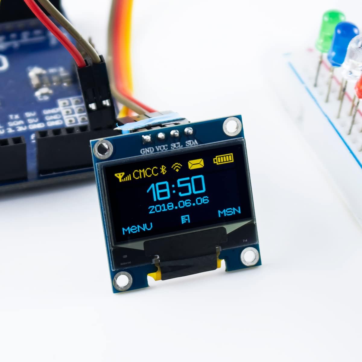 5 Pcs 0.96 นิ้ว OLED I2C IIC โ - Ssd1306 บทวิจารณ์และราคา