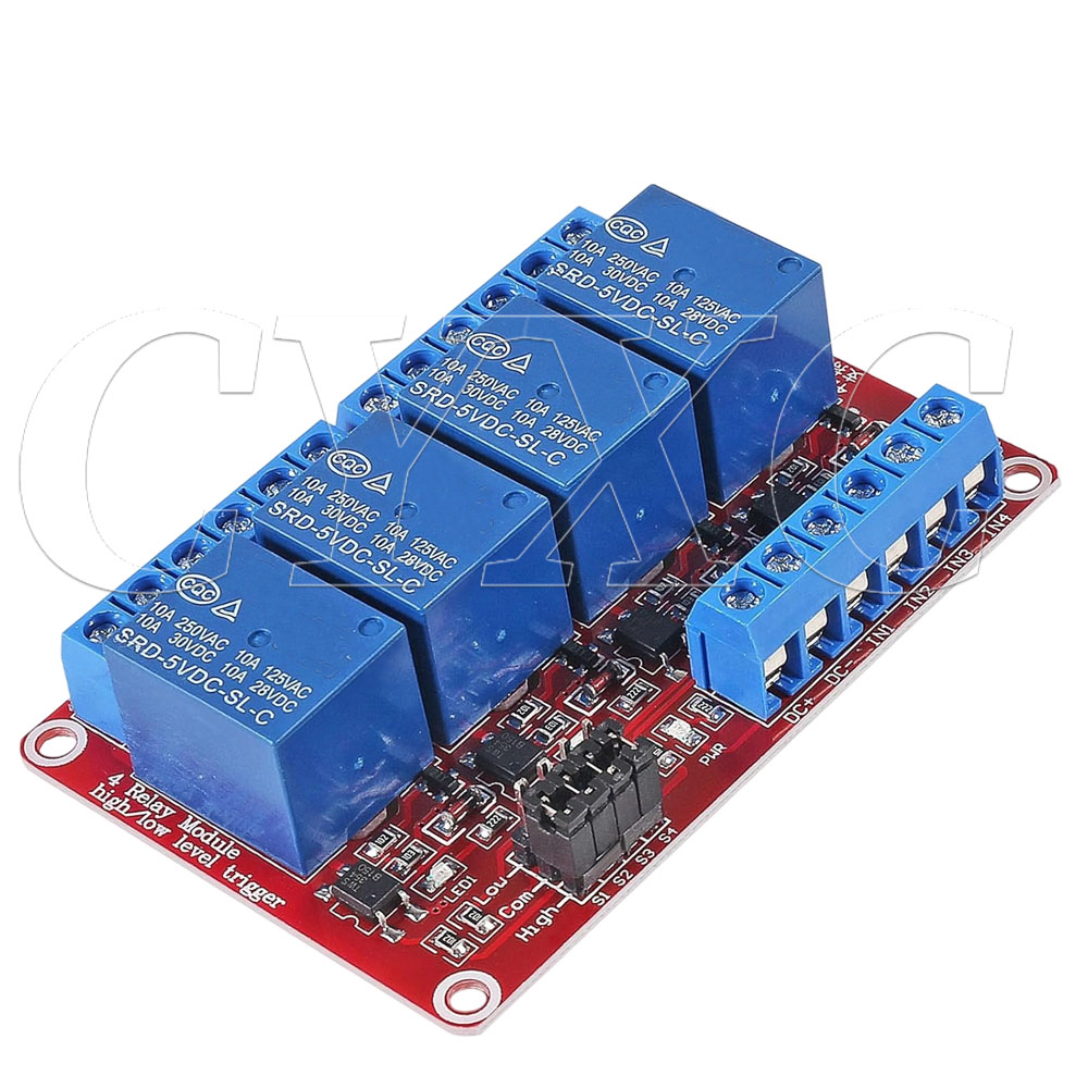 4 ช่อง 5V 12V 24V รีเลย์โมดูล  - Relay Module 4 Channel บทวิจารณ์และราคา