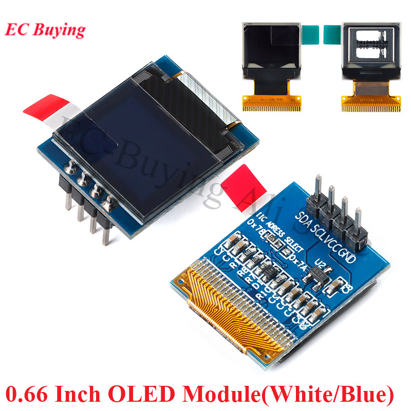0.66 นิ้ว OLED จอแสดงผล LCD โม - Ssd1306 บทวิจารณ์และราคา