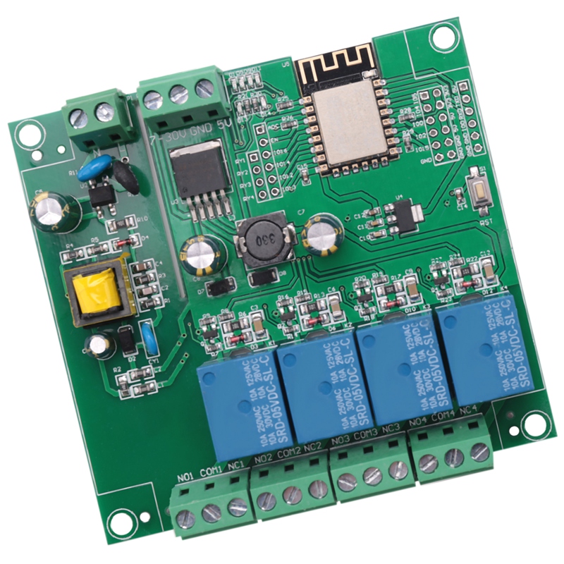 ESP8266 ไร้สาย WIFI 4 ช่องรีเล - Relay Module 4 Channel บทวิจารณ์และราคา