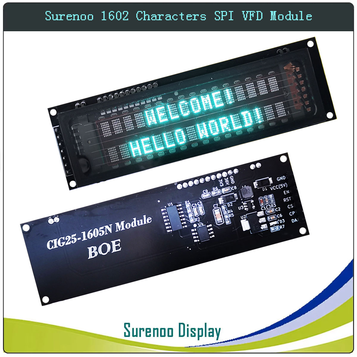Surenoo 7P Serial SPI 1602 162 - Lcd 1602 บทวิจารณ์และราคา