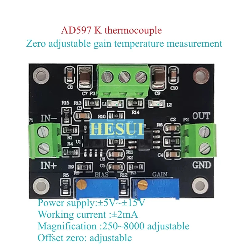 โมดูลเครื่องขยายเสียงเทอร์โมคั - Thermocouple Module K Type บทวิจารณ์และราคา